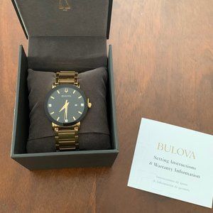 Bulova Men's Futuro Gold Diamond Watch